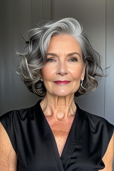 29 Gray Glamour: Radiant Hairstyles for Older Women