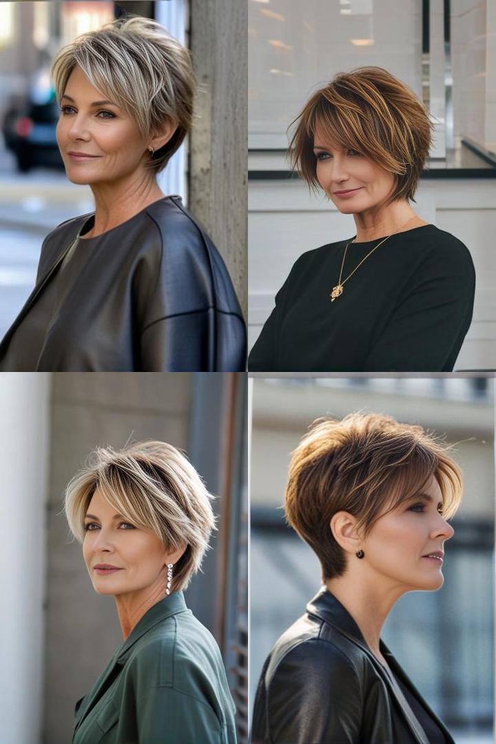 Edgy Messy Wedge Haircut for Women