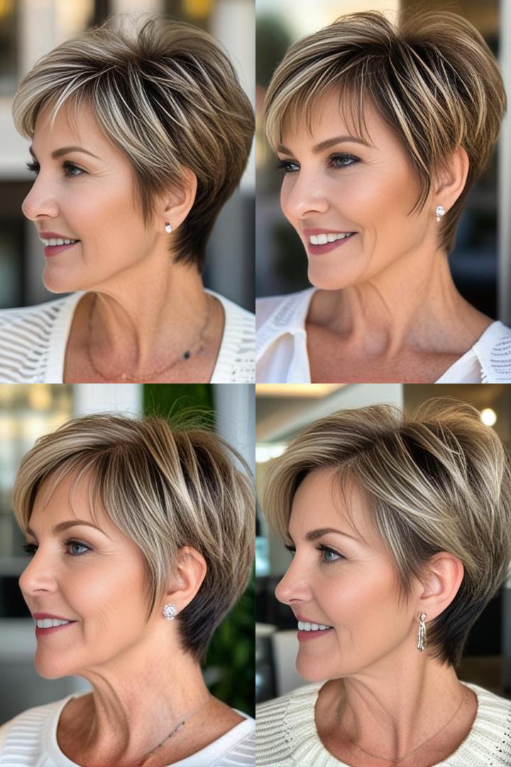 Feminine Rounded Wedge Hairstyle