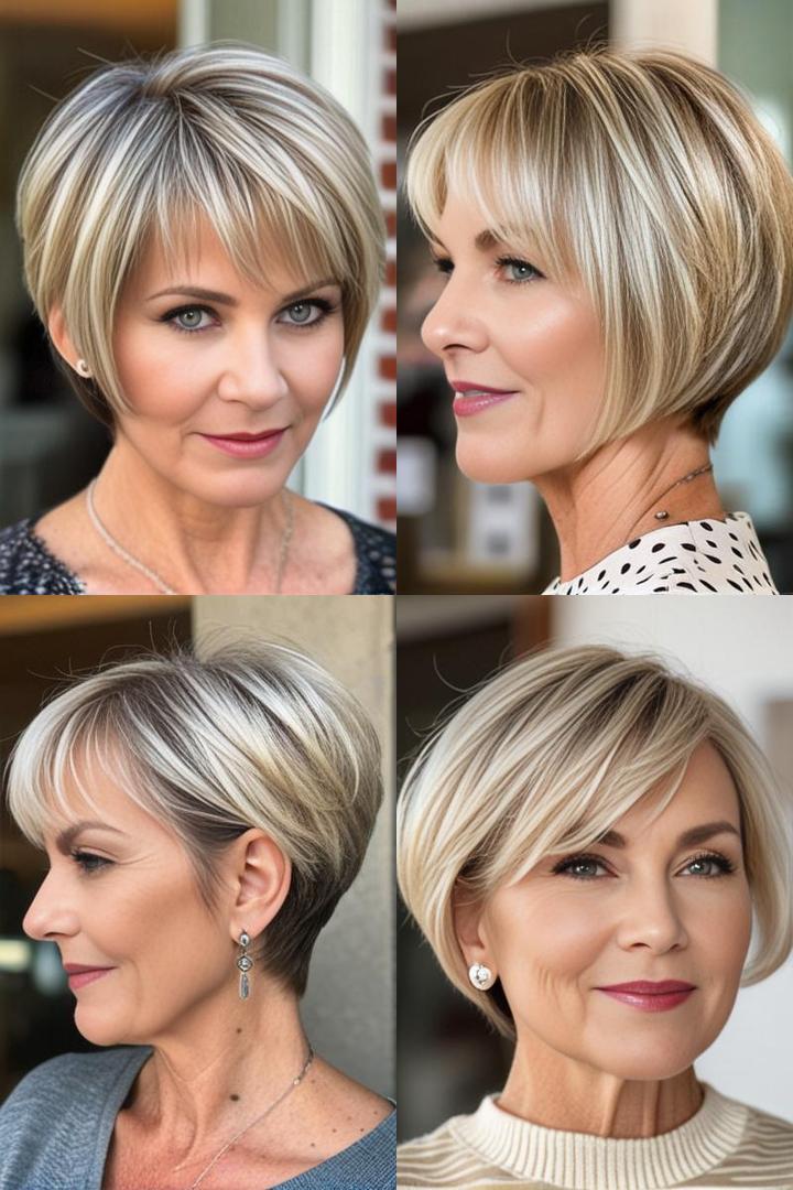 Rounded Wedge Bob Hairstyle