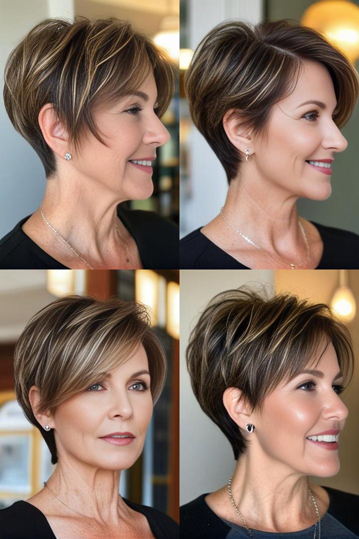 Textured Lifted Wedge Hairstyle