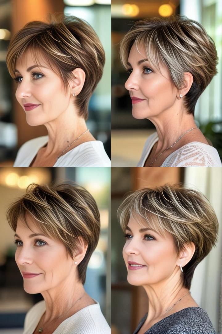 Voluminous Rounded Wedge Hairstyle