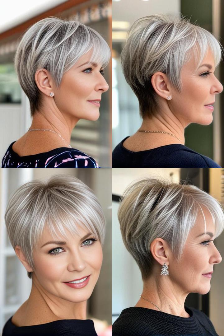 Wedge Platinum Haircut for Fine, Straight Hair