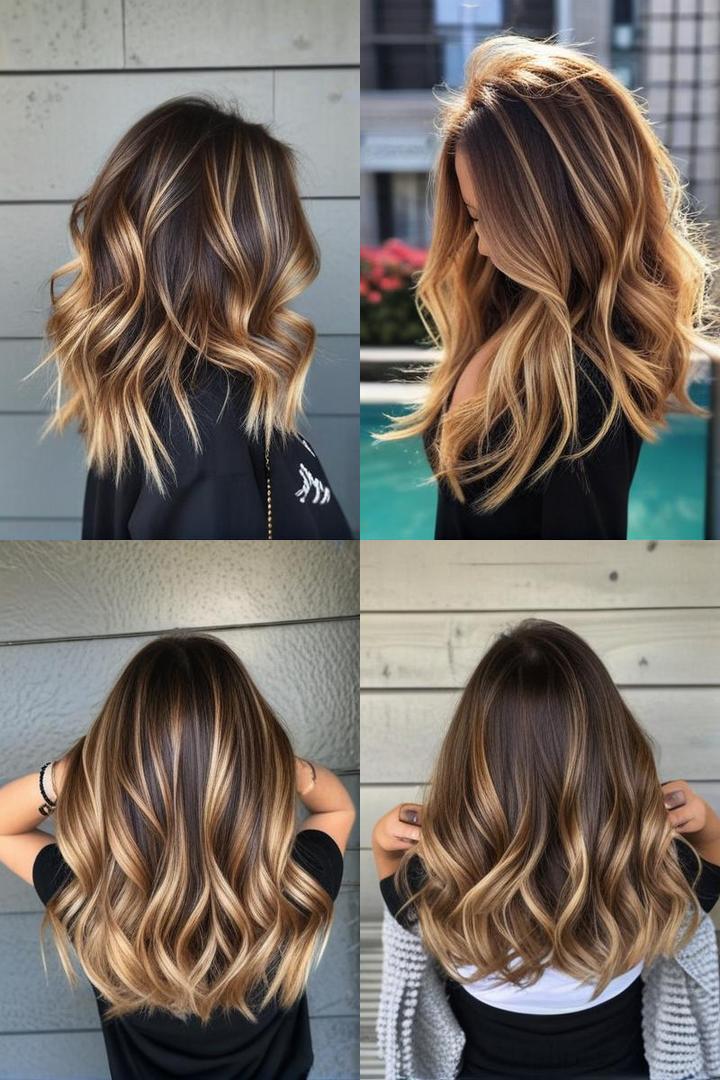 Dark Brown to Yummy Honey Blonde Hair Color Ideas