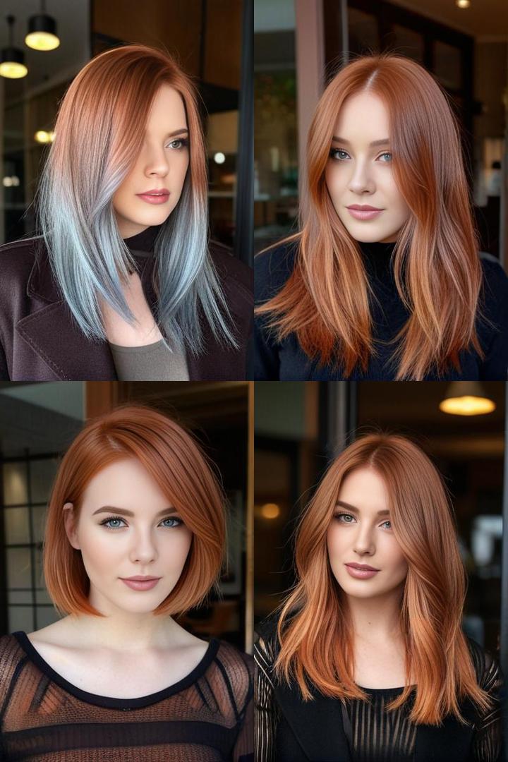 Trendy Copper Hair Color Ideas for Medium Length Hair