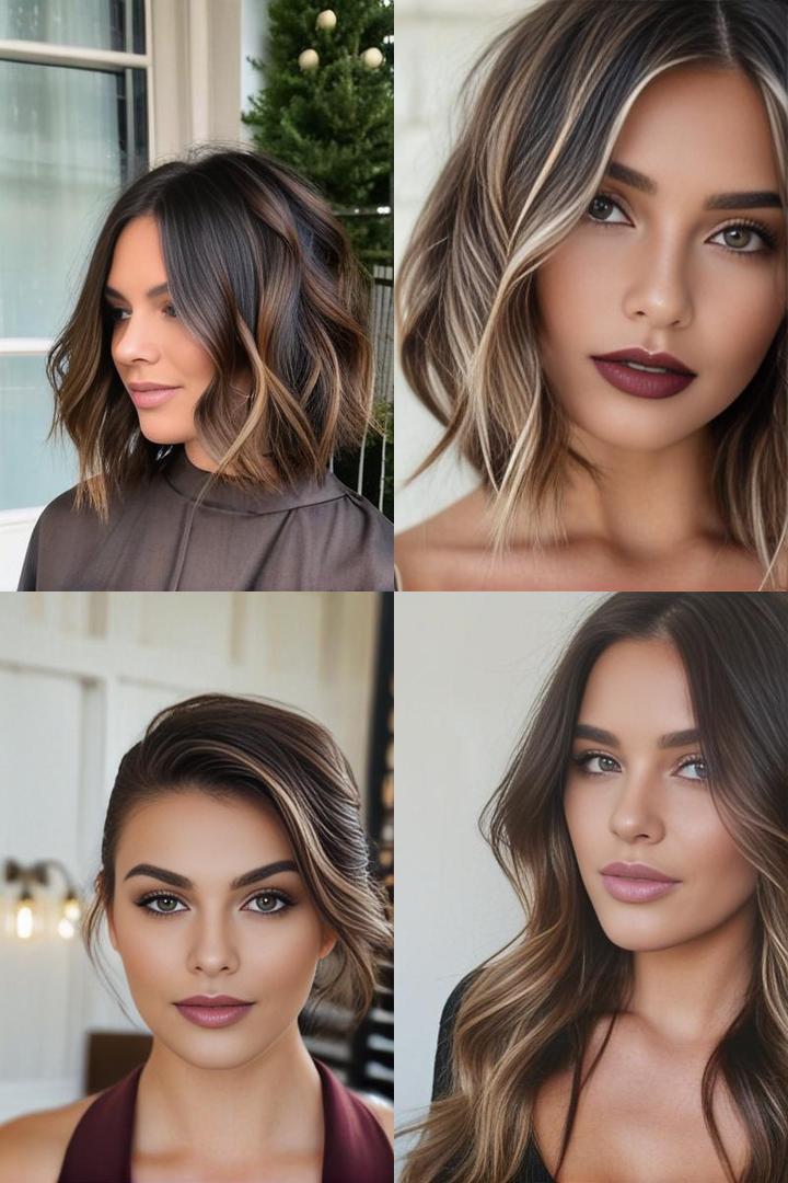 Dark Brown Balayage Hair Color Ideas