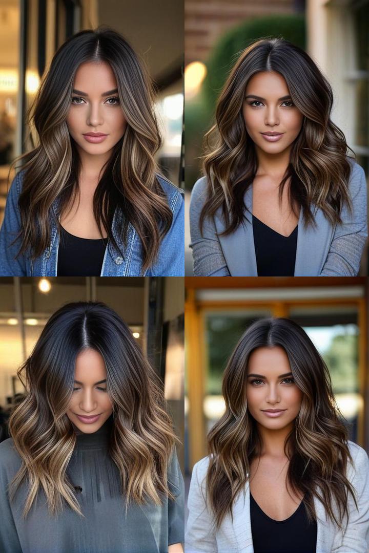 Sun Kissed Dark Brown Hair Balayage Ideas