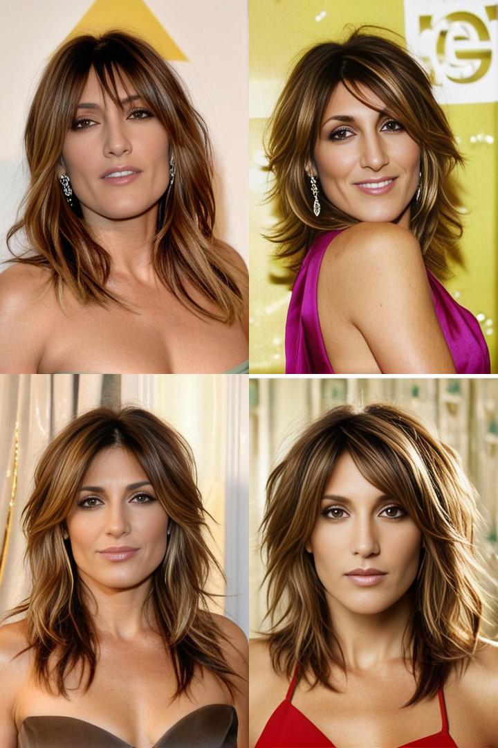 Jennifer Esposito Layered Shag Look