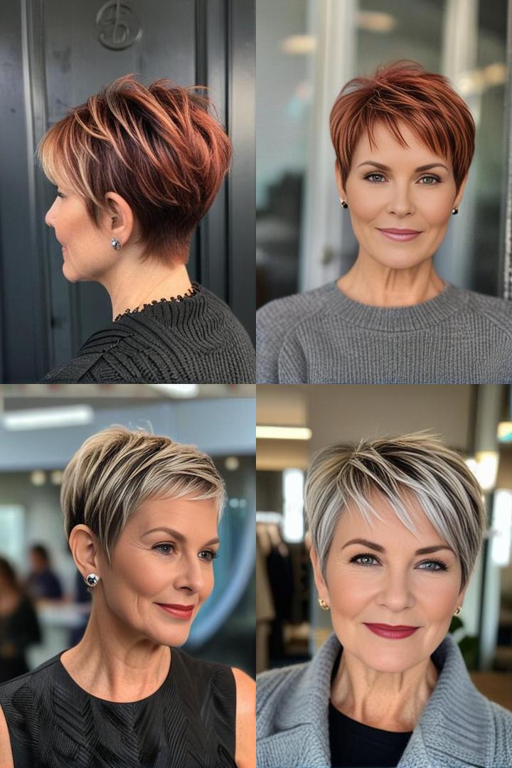 Bold Pixie Cut For Over 50