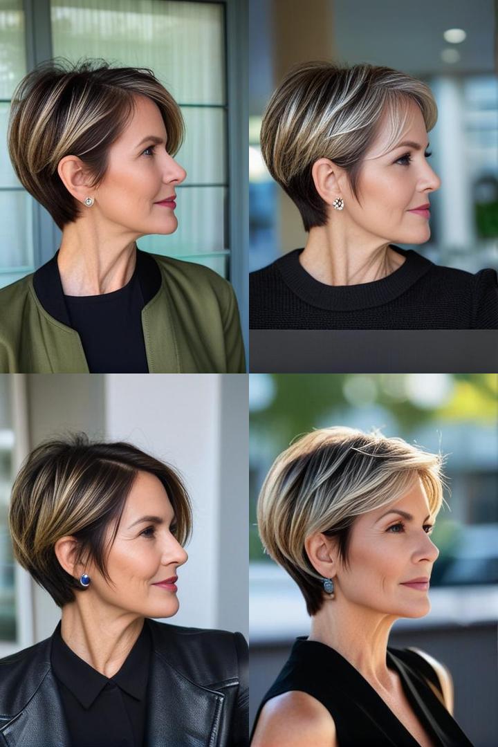 Chic Pixie Bob With Side Part