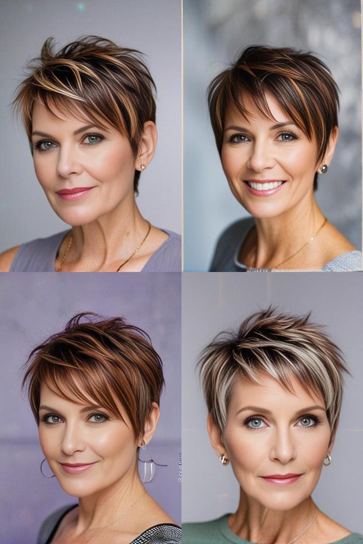 Edgy Pixie Cut For Women Over 50