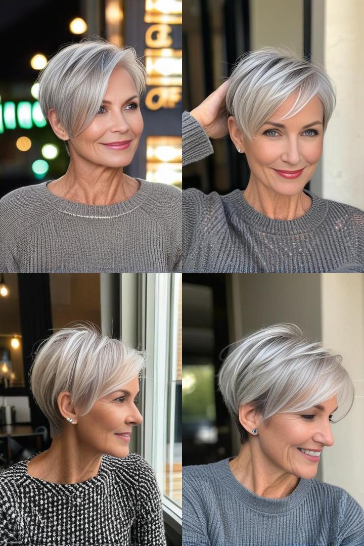 Elegant Long Pixie Bob For Thin Hair