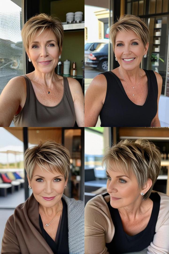 Stylish Bronde Pixie For Over 50S