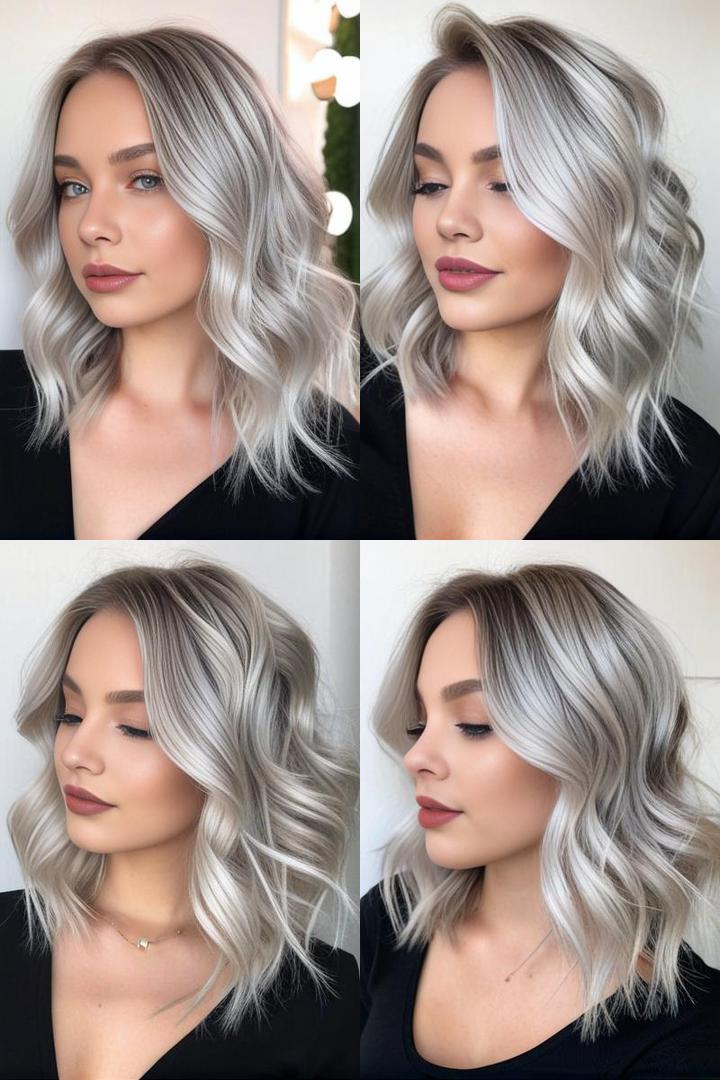 Effortless Wavy Platinum Lob