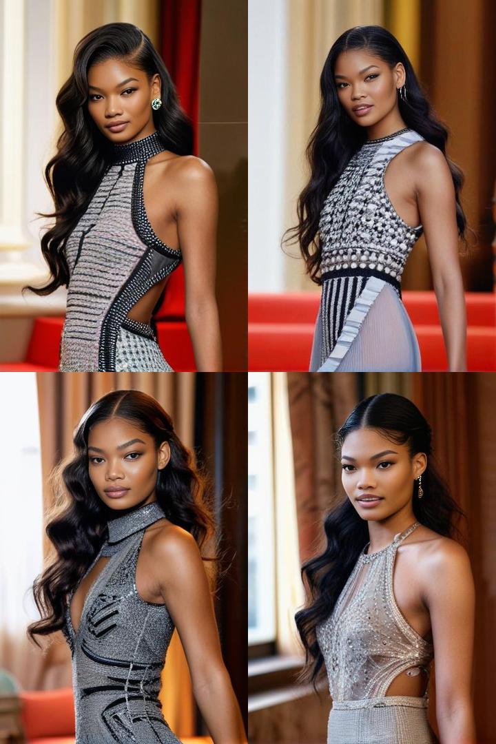 Elegant Chanel Iman Wavy Ponytail