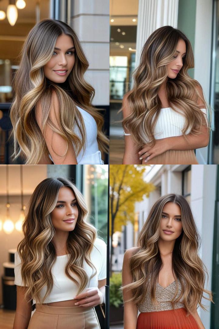 Stunning Long Wavy Balayage