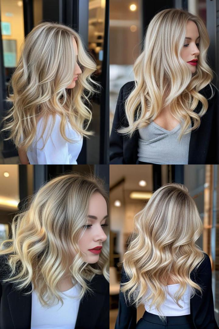 Trendiest Long Wavy Blonde Hair