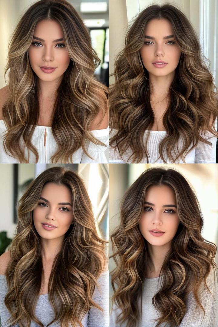 Voluminous Wavy Layers For Thick Hair