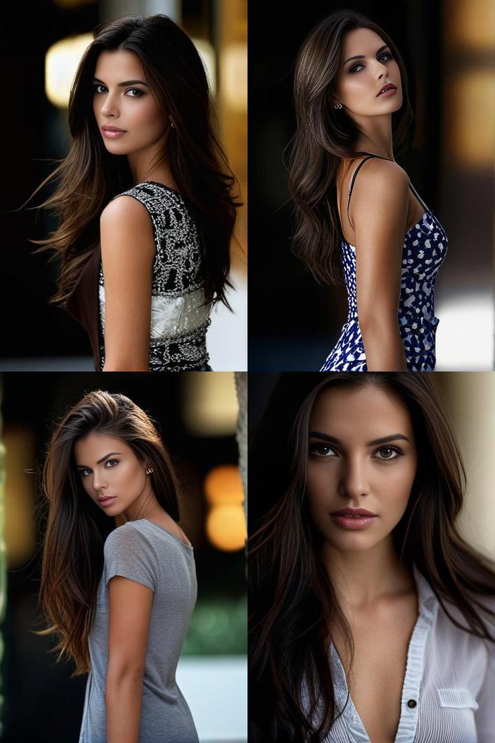 Adriana Limas Stunning Dark Brown Hair