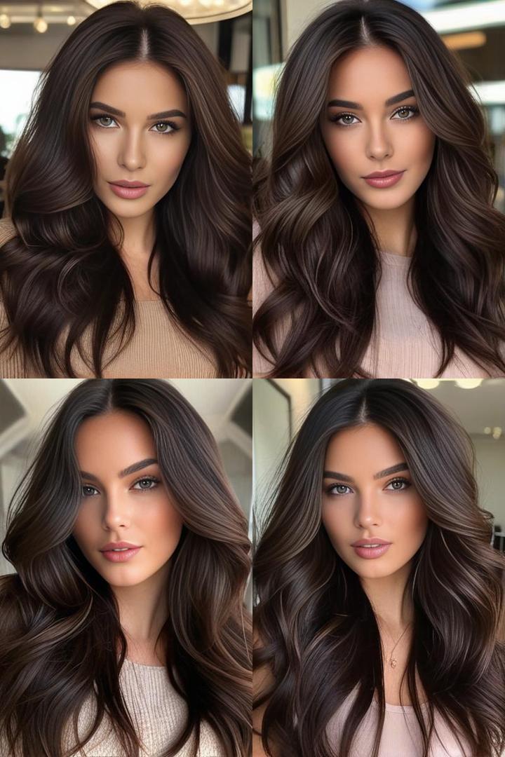 Luxurious Dark Chocolate Brown Locks