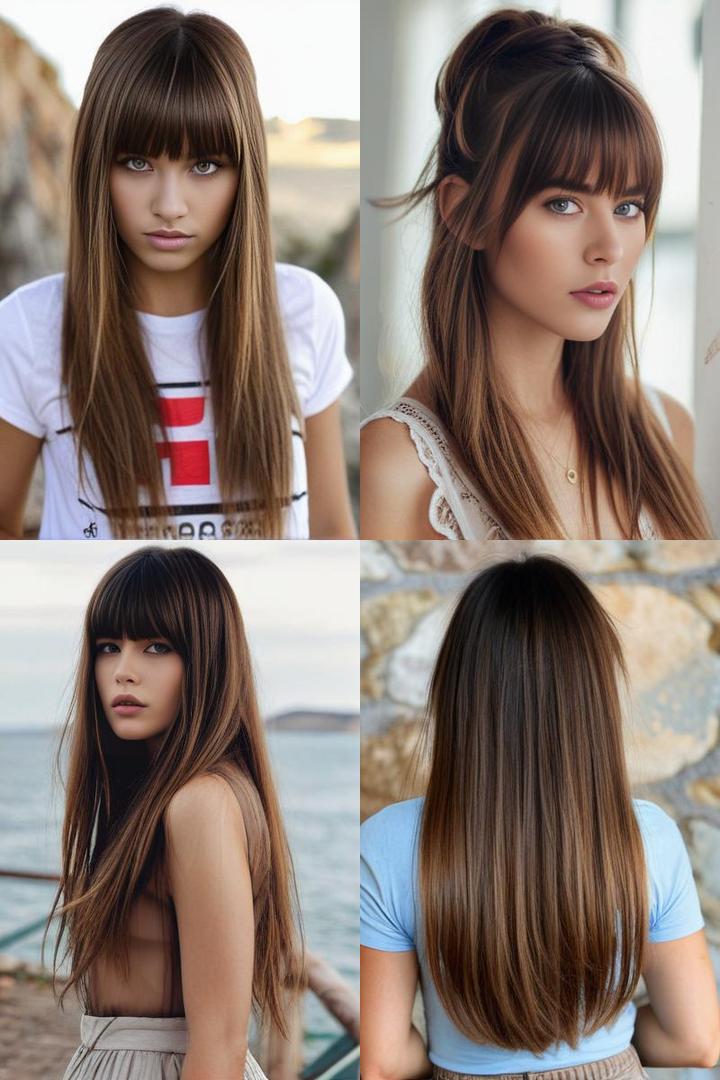 Rock Inspired Long Hair With Daring Bangs