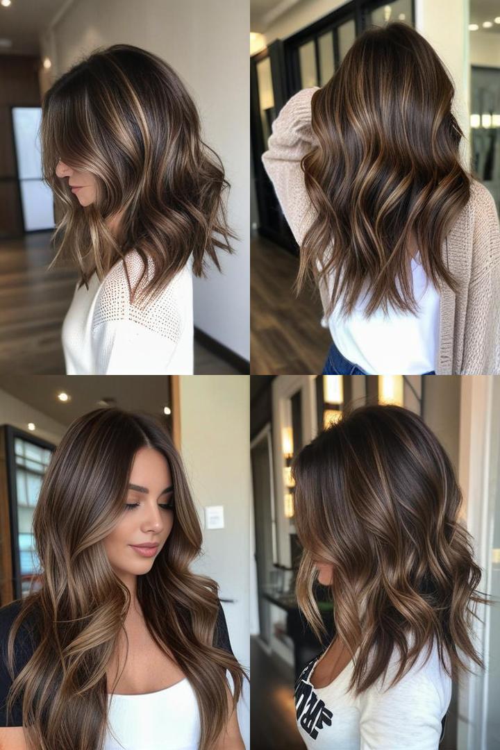 Sophisticated Dusty Brown Balayage