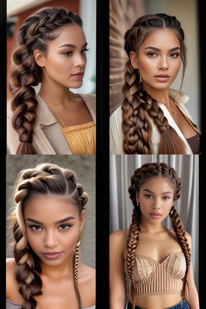 Stunning Brown Braided Look