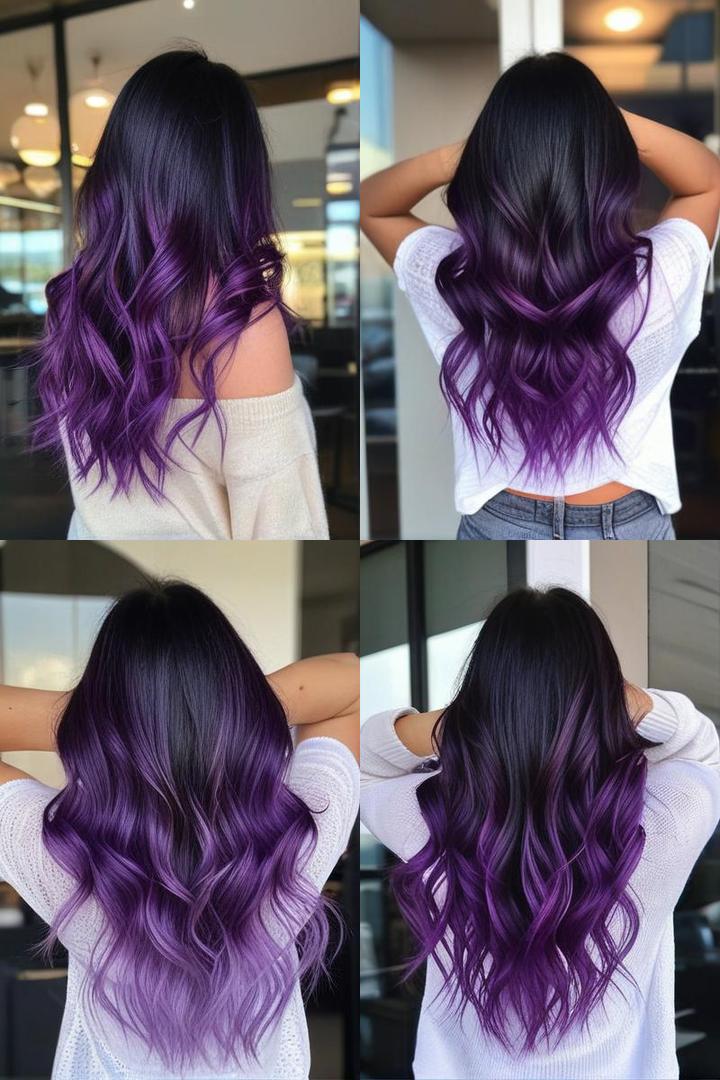 Ravishing Purple Ombre Style