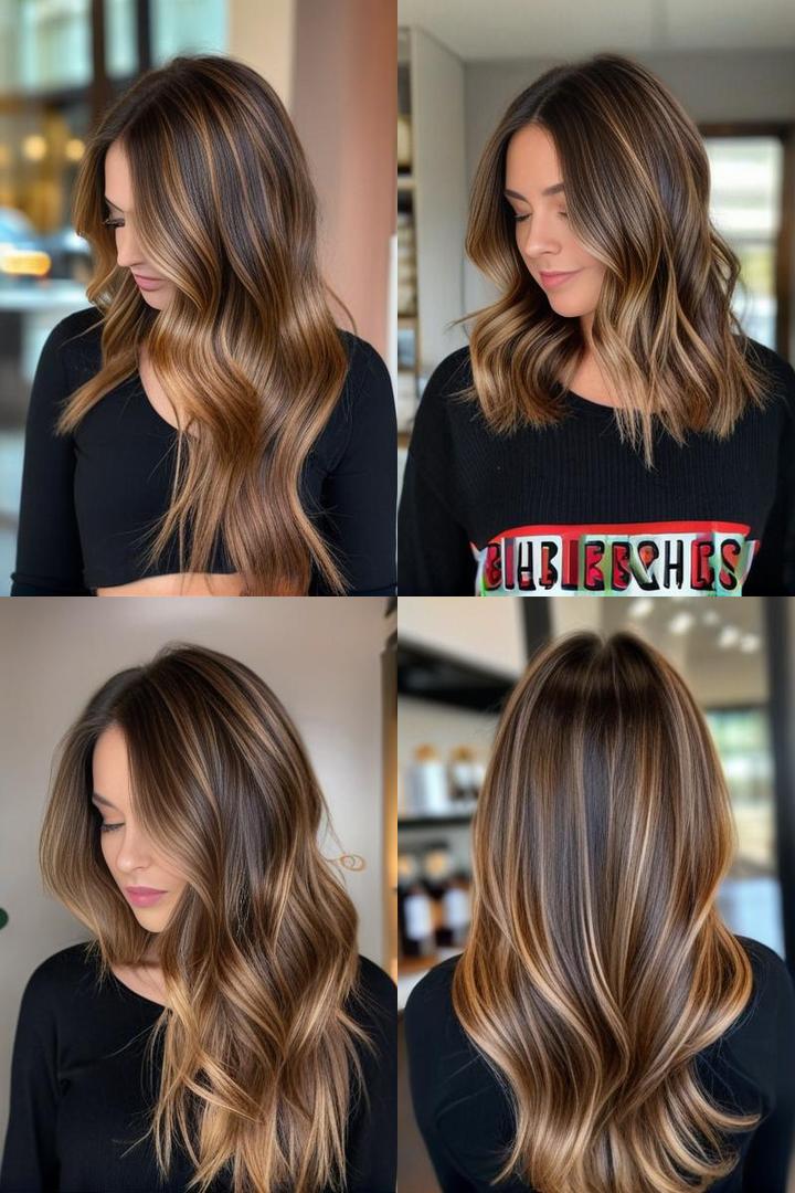 Caramel Balayage Highlights For Brown Hair