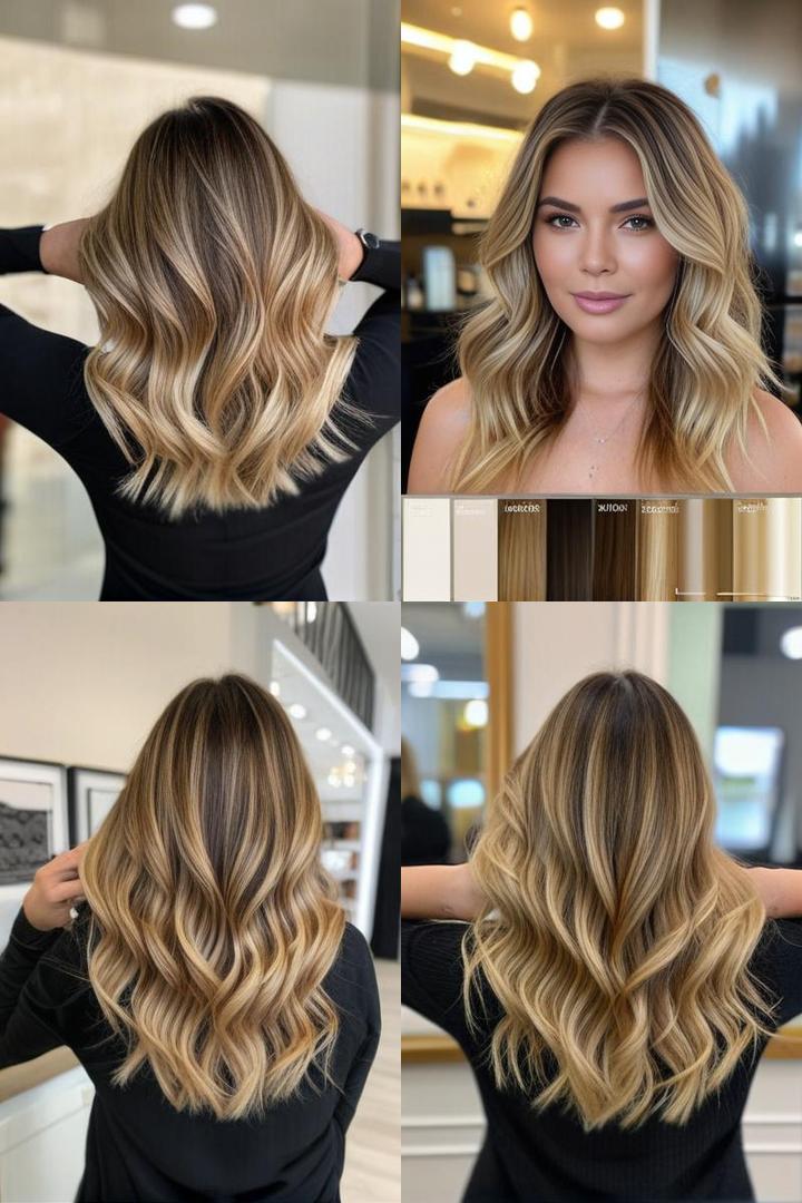 Golden Blonde Balayage Highlights