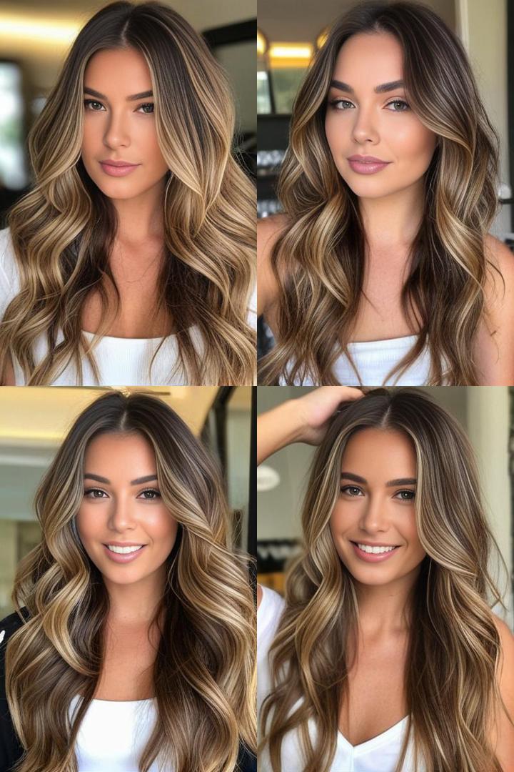 Sun Kissed Waves Balayage Highlight Perfection