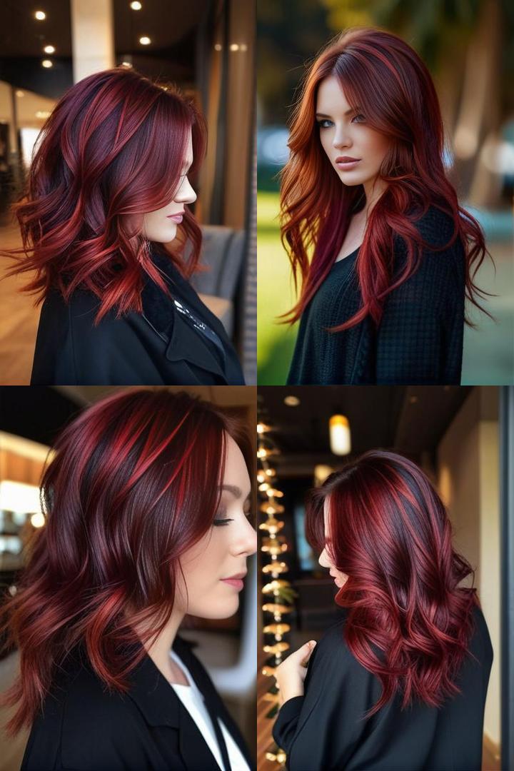 Spice Up Your Look With Red Highlights