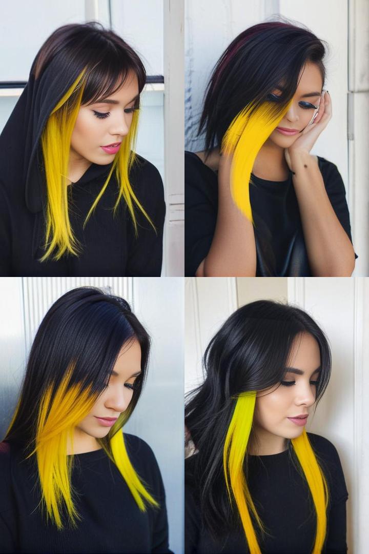 Edgy Yellow Peekaboo Highlights