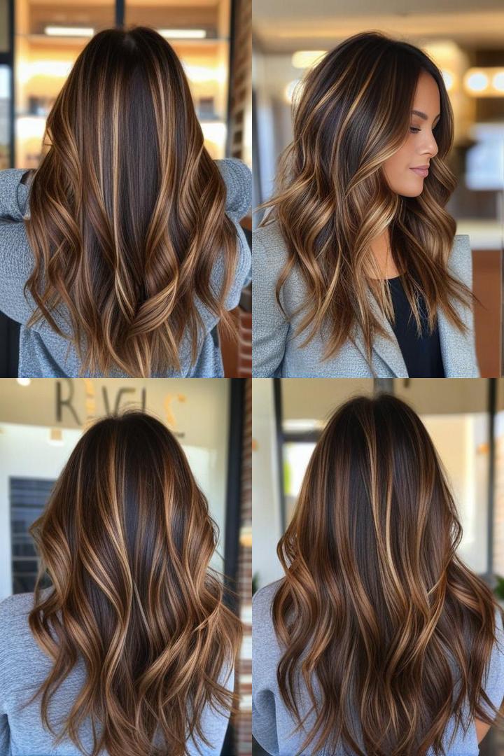 Dark Caramel With Honey Highlights