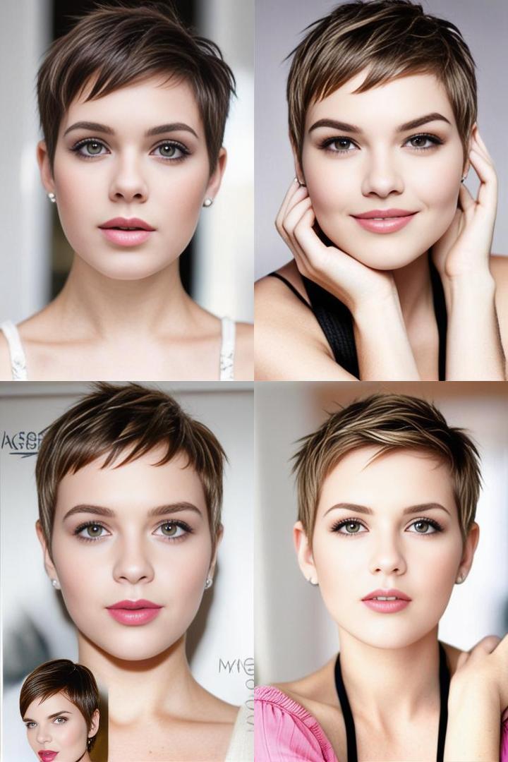 Adorable Pixie Cut For Round Face