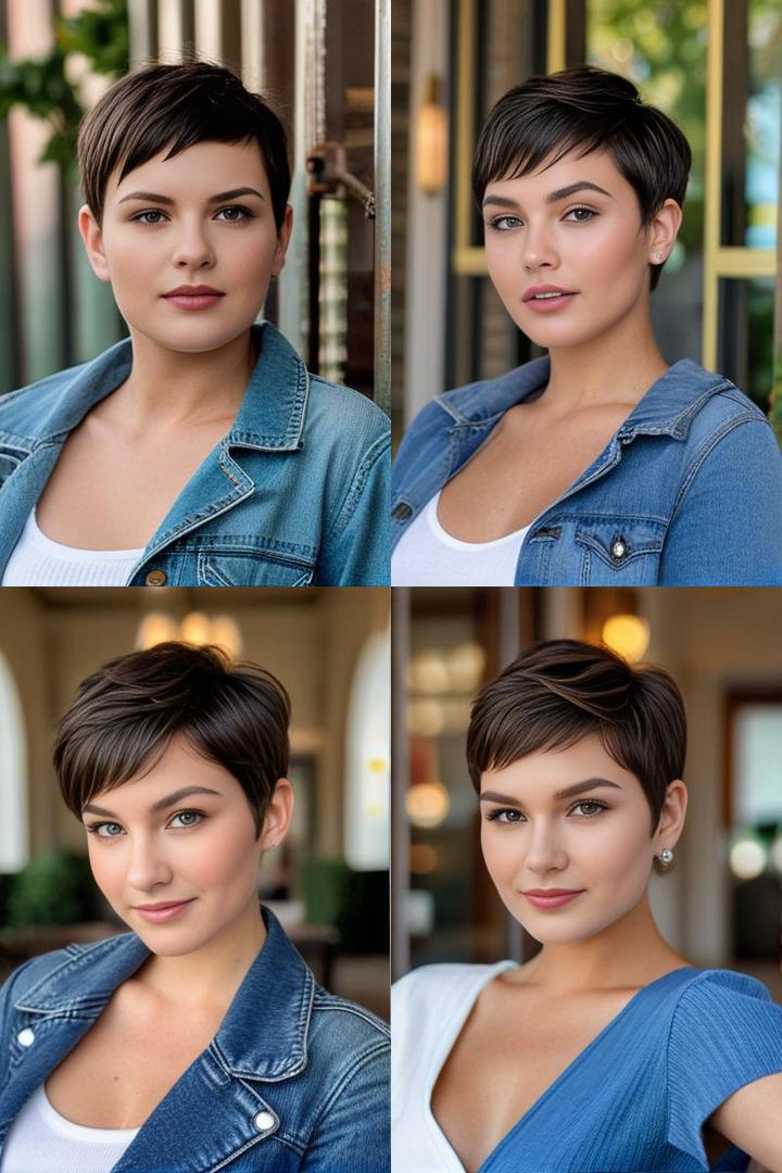 Chic Pixie Cut For Round Faces