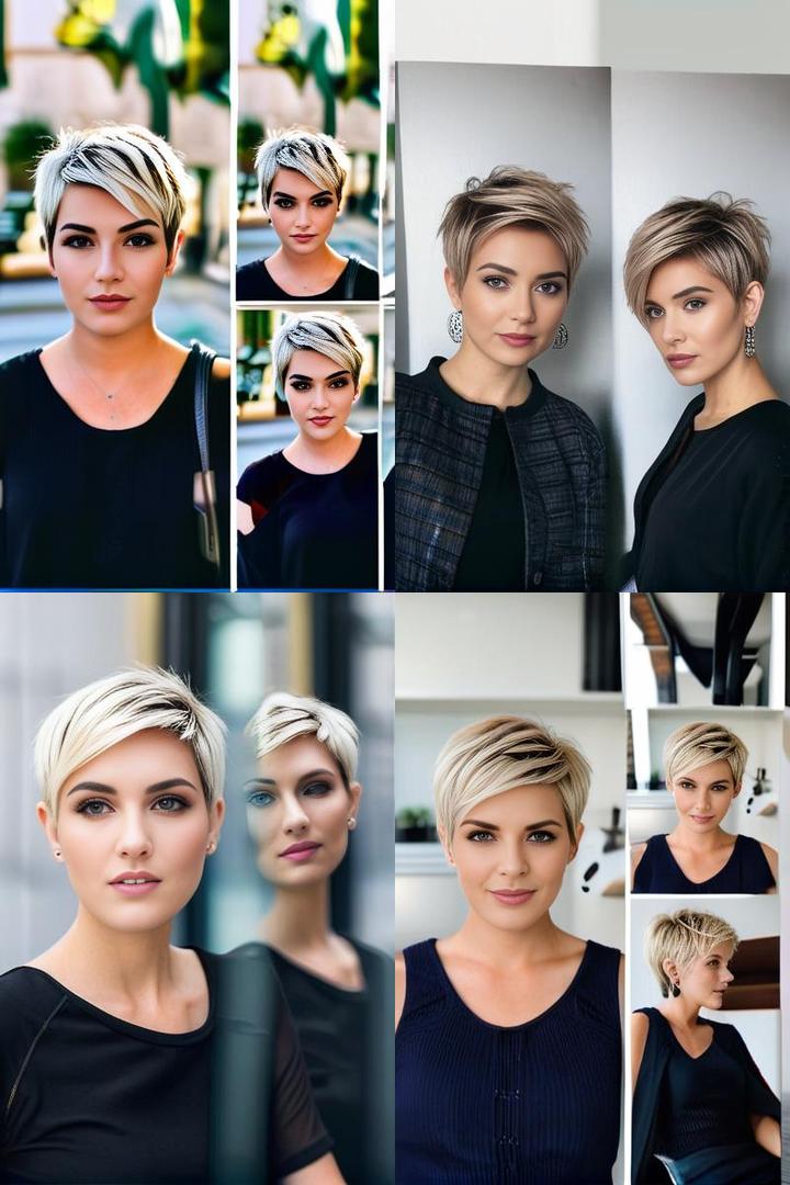 Edgy Longer Pixie For Round Faces