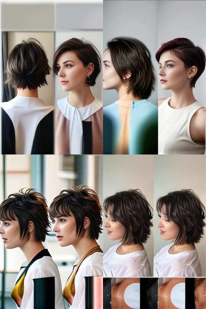 Flattering Modern Mullet Pixie For Round Faces