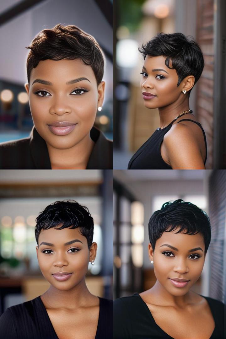 Pixie Cut For African American Women With Round Faces