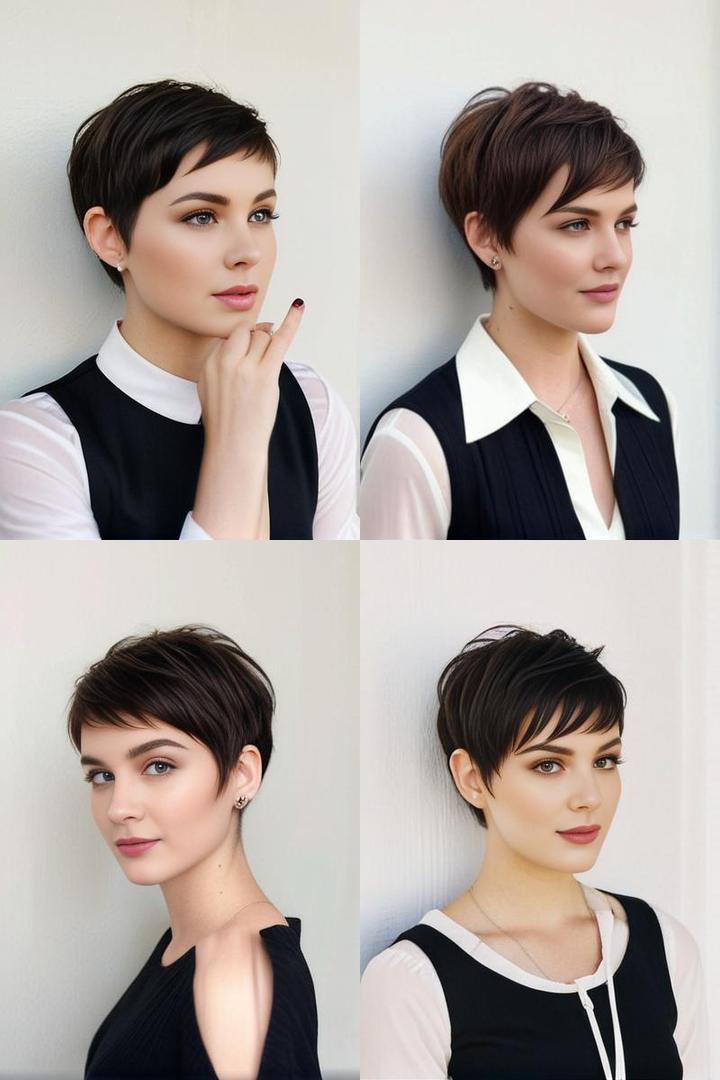 Stylish Pixie Cut For Round Faces