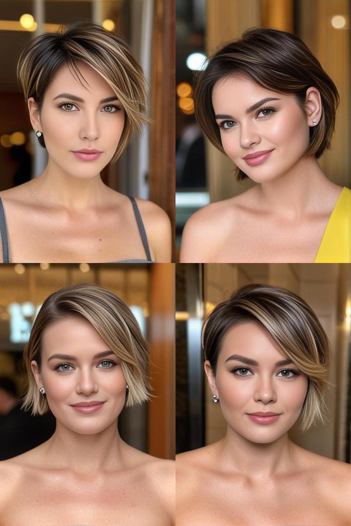 Chic Short Cut For Square Faces