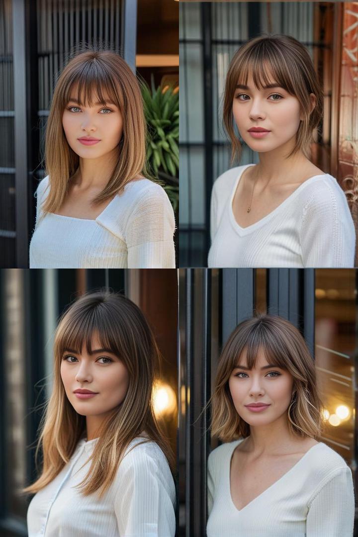 Flattering Bangs For A Square Face Shape