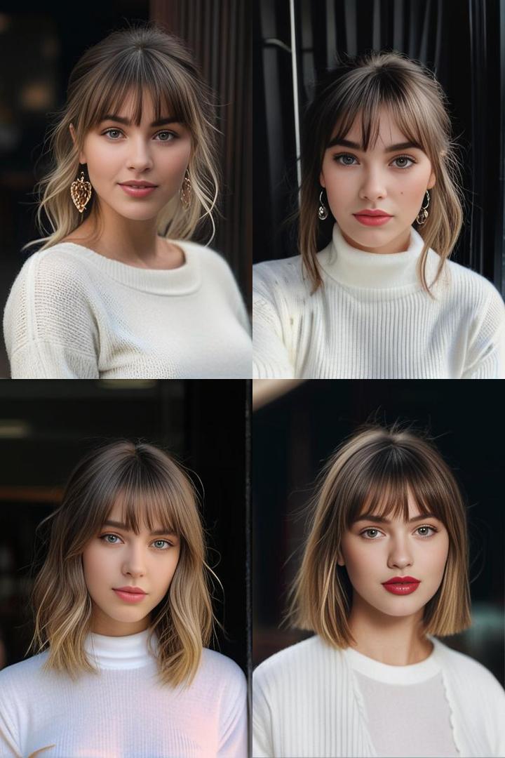 Bangs For Heart Shaped Faces