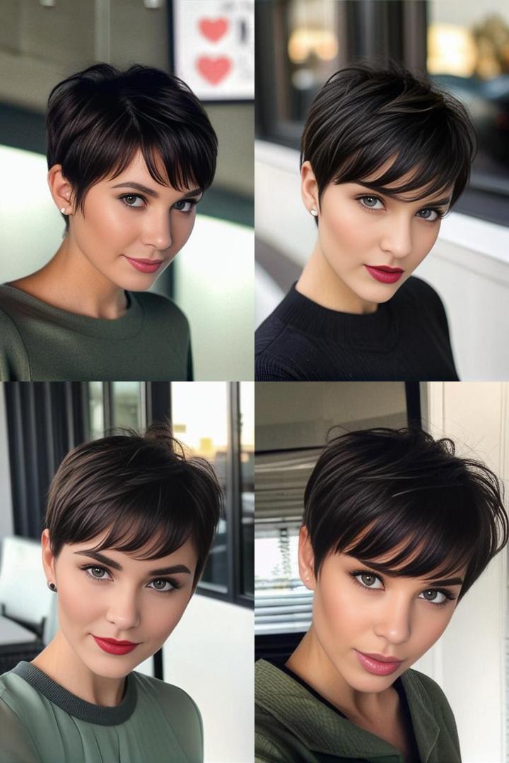 Chic Pixie Cut For Heart Shaped Faces