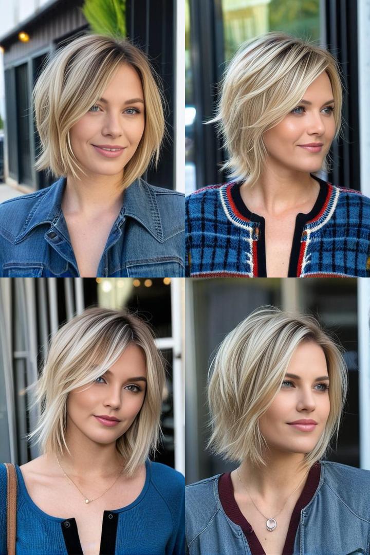 Blonde Shag Cut For Medium Thin Hair