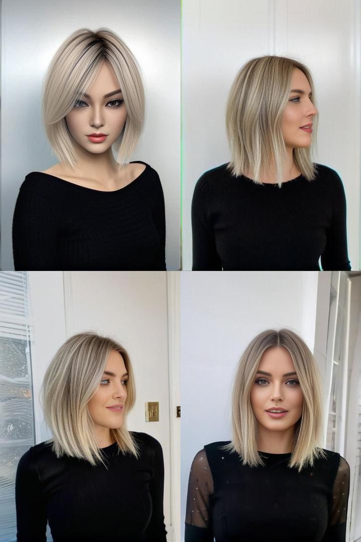 Blunt Medium Length Cuts For Thin Hair