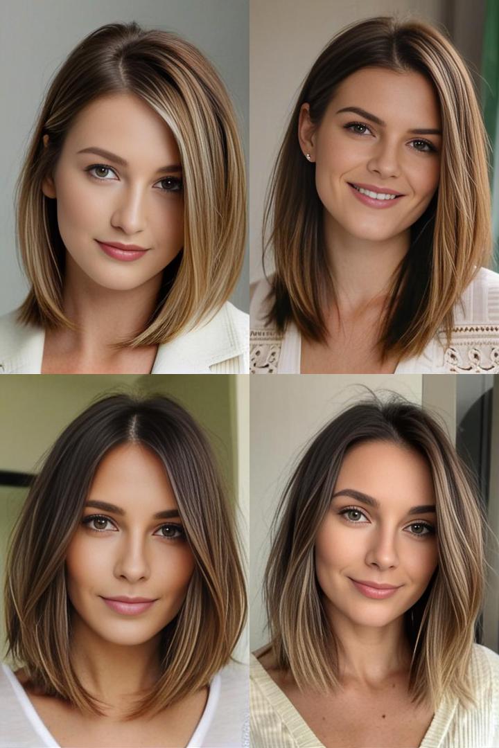 Textured Shoulder Length Cut For Thin Hair