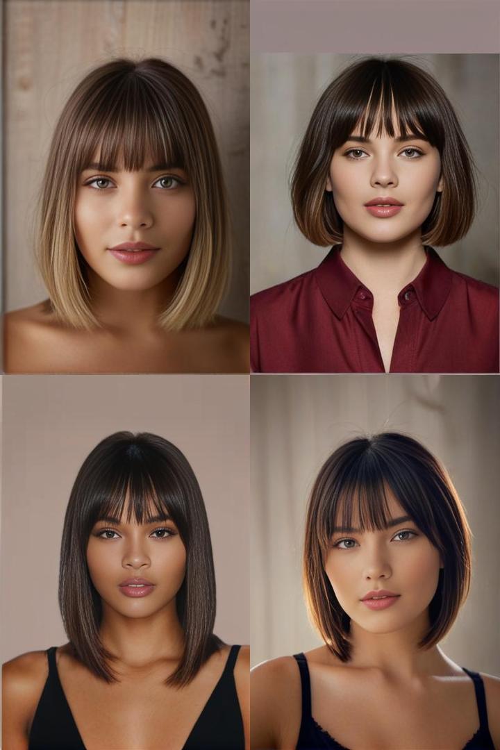 Oval Face Bangs Best Styles for Egg Shaped Faces