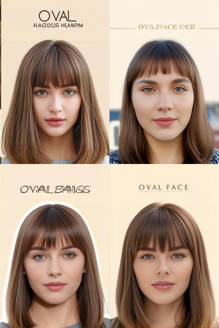 Stylish Bangs for Oval Face Shapes