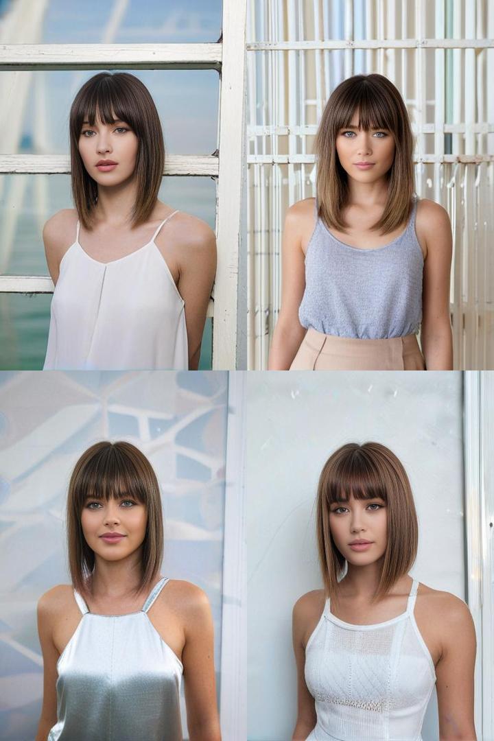 Trendy Medium Choppy Shullet with Piece y Bangs for Oval Face Shapes